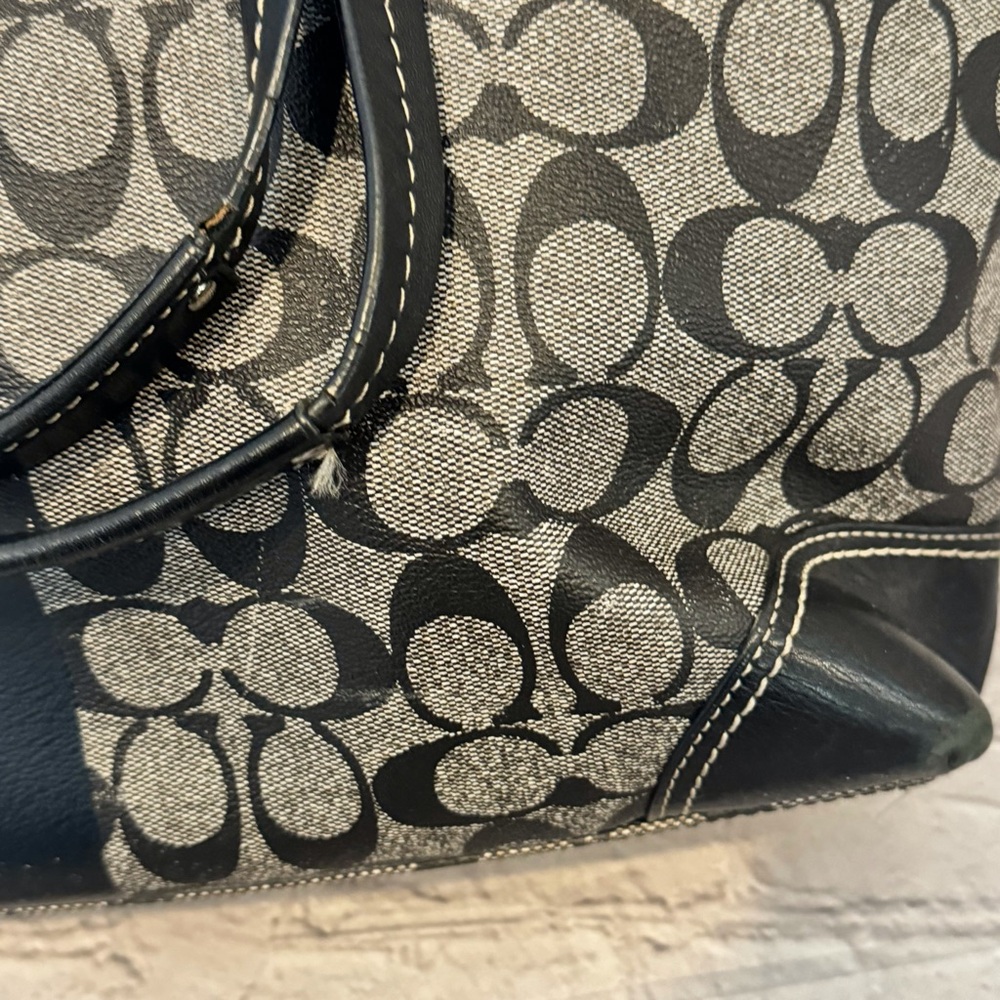 Coach Outlet Black Pattern Diaper Bag - Picture 2 of 14